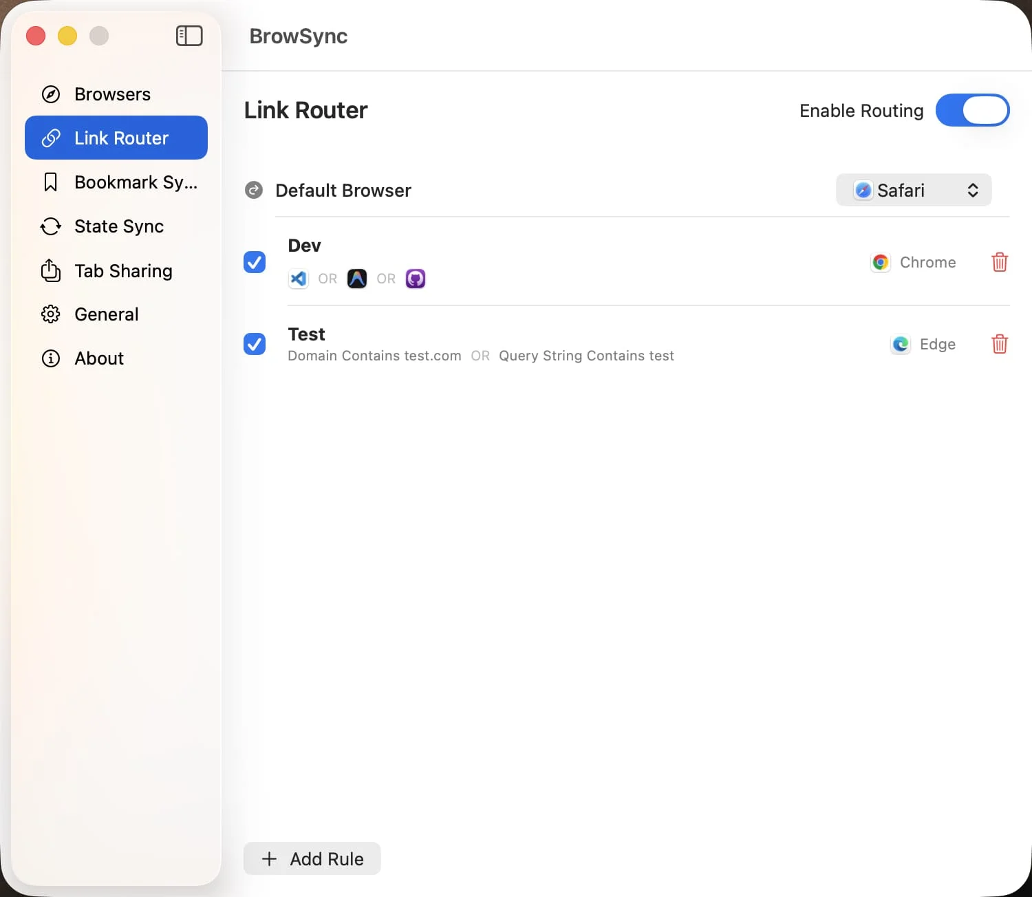 BrowSync 截图