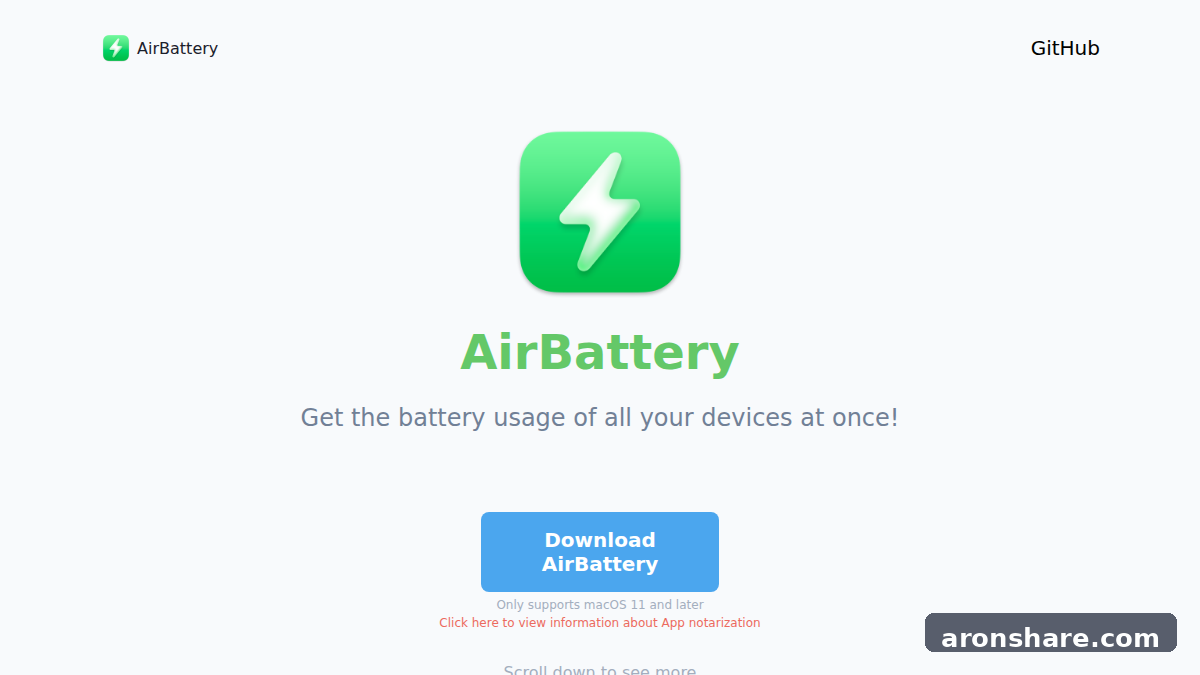 AirBattery 开源 Mac 电量监控工具，集中查看苹果设备电量