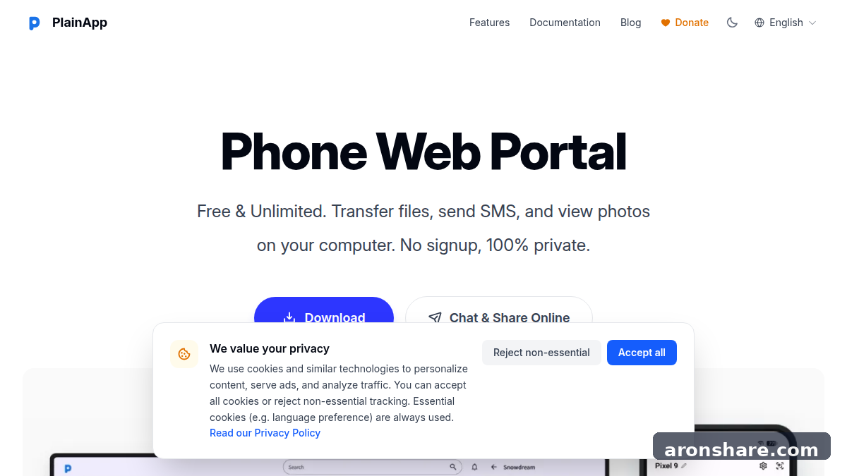 PlainApp 开源 AirDroid 替代，用浏览器管理安卓手机